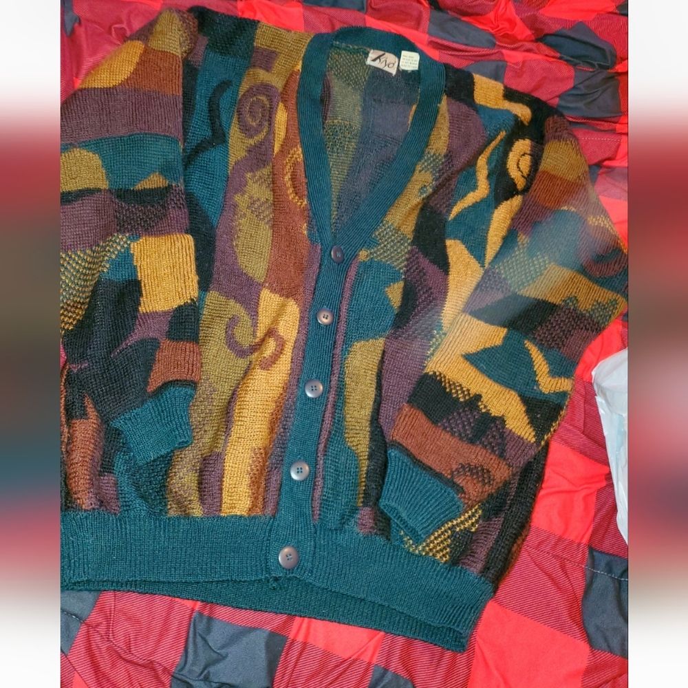 Vintage colorful sweater Lg